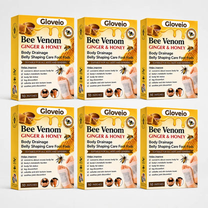🔥Last Day 79% OFF! 🌿Gloveio™Bee Venom Ginger & Honey Foot Pads