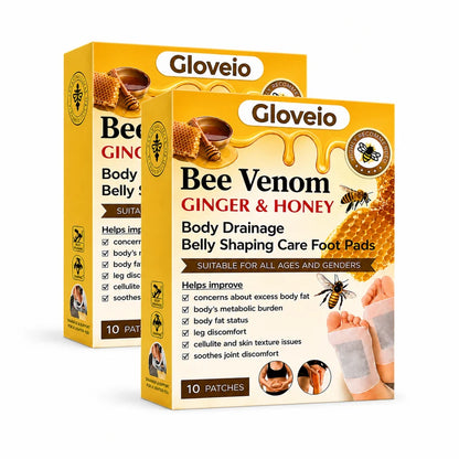 🔥Last Day 79% OFF! 🌿Gloveio™Bee Venom Ginger & Honey Foot Pads