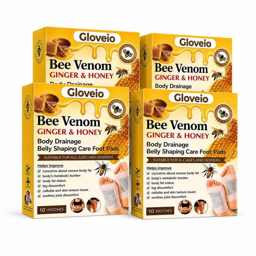 🔥Last Day 79% OFF! 🌿Gloveio™Bee Venom Ginger & Honey Foot Pads